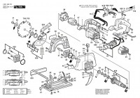 Bosch 0 601 569 703 Gks 54 Ce Circular Hand Saw 230 V / Eu Spare Parts